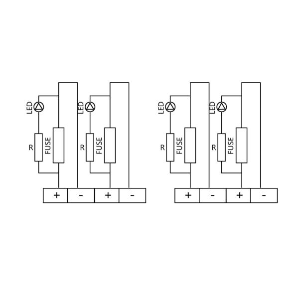 DC24V/1A 12 Way Terminals Circuit ATC ATO Car SUV Auto Blade Fuse Box Block Holder