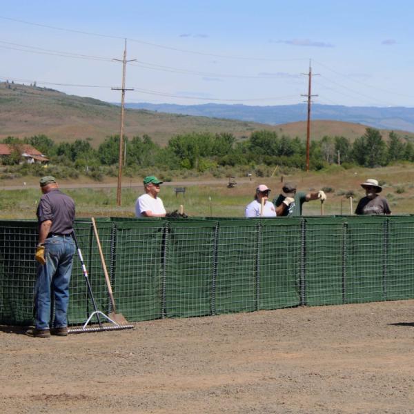 Army Galfan Bastion Steel 75X75mm Hesco Sand Barrier Wall