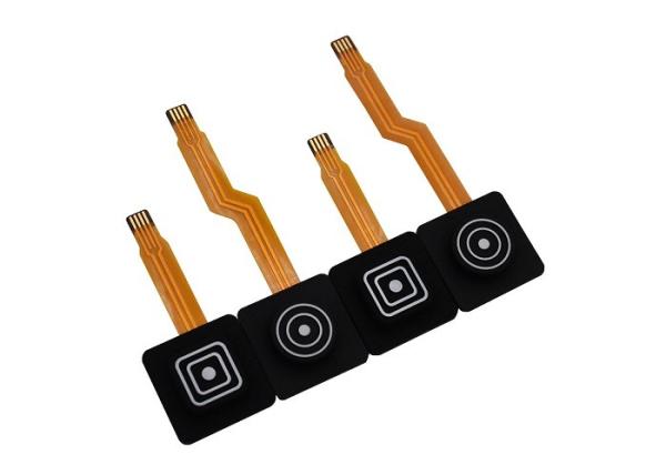 Quality Tactile Metal Dome Rubber Keypad Switch With Copper FPC Circuit for sale