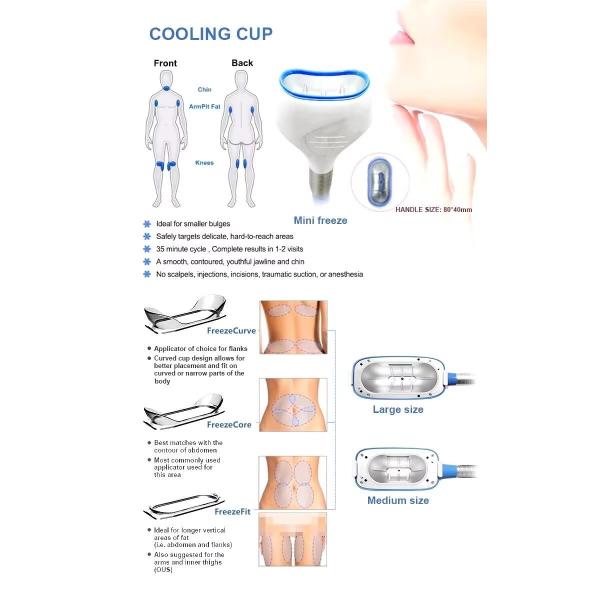 40K Cavitation RF Skin Tightening Portable 360 Cryo Fat Freezing Machine For Slimming