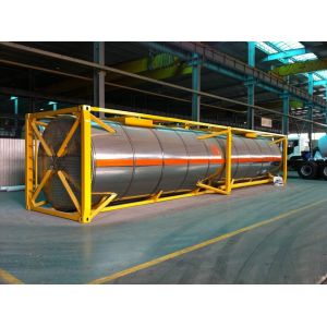 China 40 Feet Chemical Liquid Tank Container 48000L ISO Stainless steel wholesale