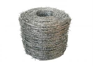 China 14 Gauge Coil Barbed Wire Heavy Zinc Coated Double Twisted on sale