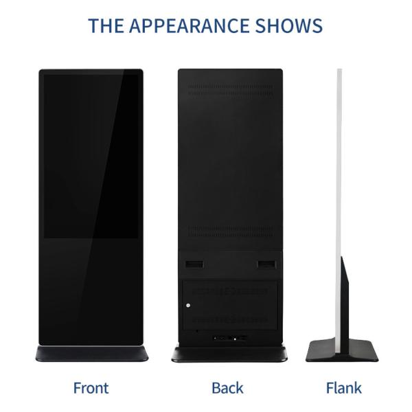 Vertical Totem Window Facing Display LCD Advertising Digital High Brightness Double Sided Dual Screen Single 43 46 55 65