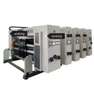 4color Flexo Printing Slotting Die Cutting Machine Computer Control