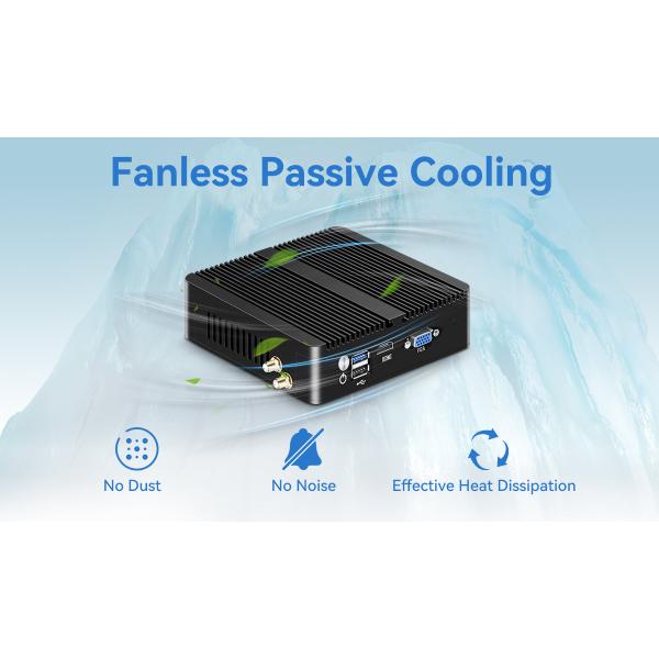 4 LAN DDR3L Firewall Router Fanless Mini PC Intel Celeron Series J1900