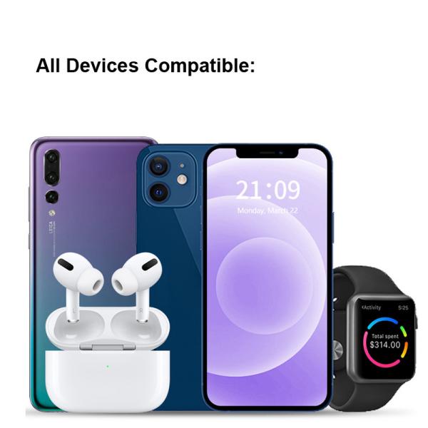 Foldable Airpod Quick Wireless Charger 15W 3 In 1 Charging Stand