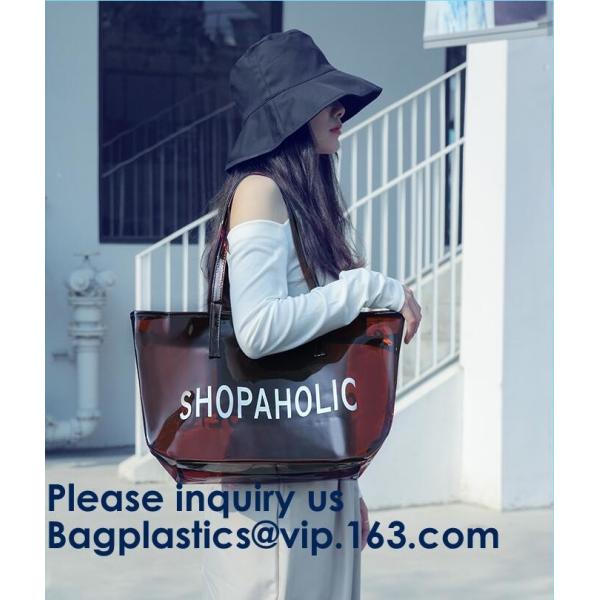 Waterproof Beach Pvc Bag Summer Beach Bag, China Suppliers Transparent PVC Women Bags Tote Beach Handbags