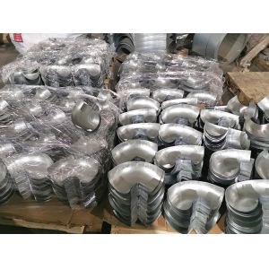 China Ventilation System Deep Drawn Parts 150mm 90 Degree Elbow wholesale