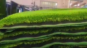 China Puzzle artificial grass Suspension artificial grass tile Turf wholesale