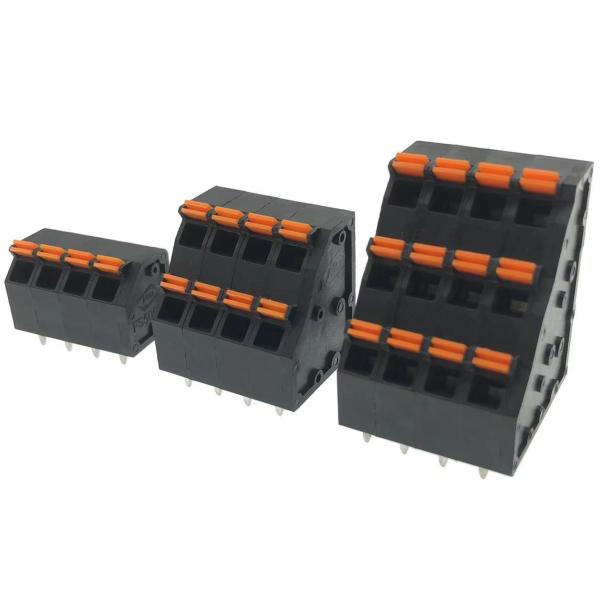 Quality 5.0mm PCB Terminal Blocks Spring Clamp Connectors Single Row Dual Row 736HH 736H 736L-5.0 for sale
