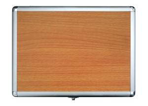 Natural Wood Table Tennis Racket Case Silver Edge Steel Lock Easy Open / Close