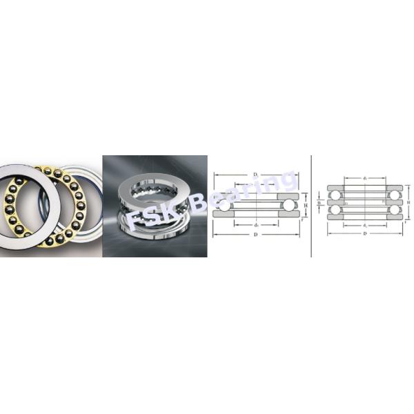 Large Size 510/950 M Single Direction Thrust Ball Bearing Brass Cage