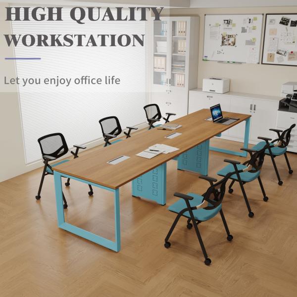 Rectangular Industrial Design Style Office Conference Table for Professional Office Space