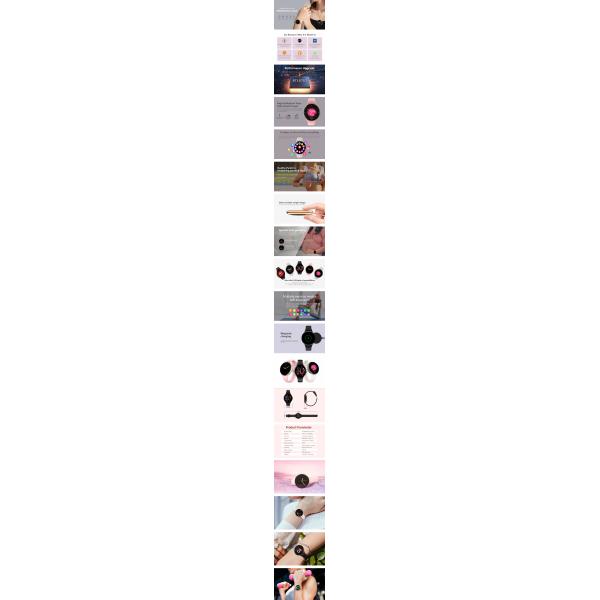 DM75 Women'S Health Smart Watch IP68 Waterproof Female Smartwatch AMOLED Screen