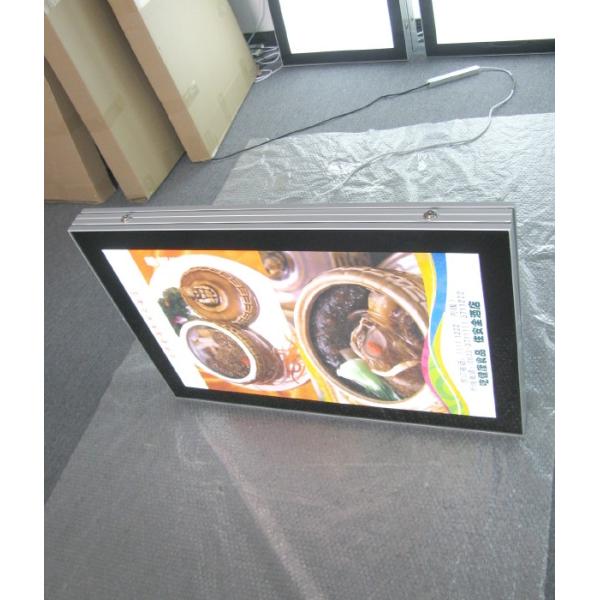 Stainless Steel Material LED Light Box Display Stand Rectangle Shape