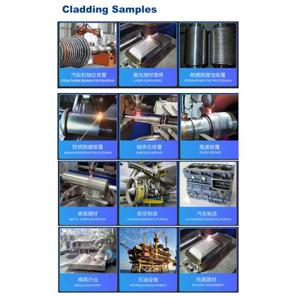 Mobile Robot Laser Cladding Machine for Integrated Part Processing