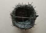 Hot Dipped Double Galvanized Barbed Wire With 4 Points For Military Base