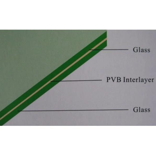 Sandwich Glass PVB Layer Sound Proof Heat Preservation