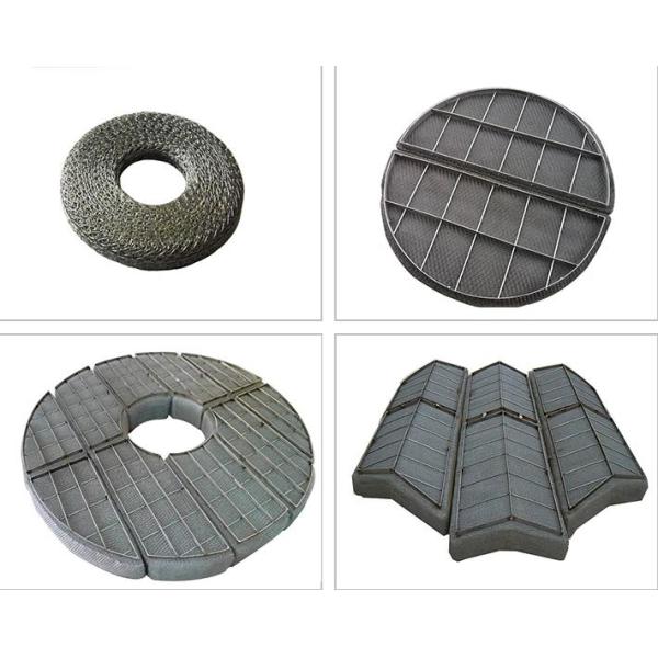 SUS316 Wire Mesh Demister Pad 2*3mm 4*6mm Hole For Gas Liquid Filter