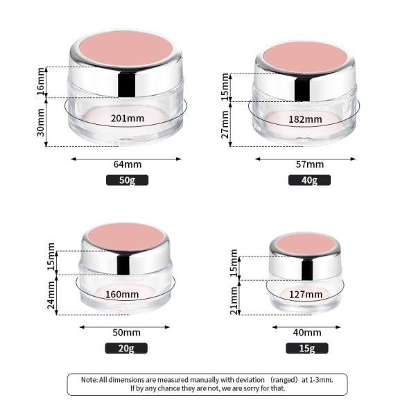Luxury Empty Cosmetic Jars , Biodegradable Plastic Jars 8oz Capacity