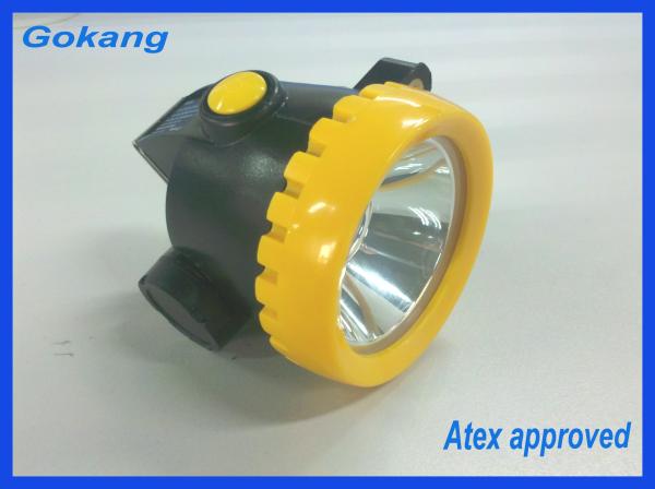 Quality ABS material led mining headlamp, atex certified led miners cap lamp and explosion proof led mining headlight for sale