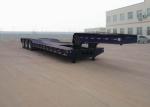 China Low-bed Semi Trailer Truck 3 Axles 60Tons 15m for carrying construction machine wholesale