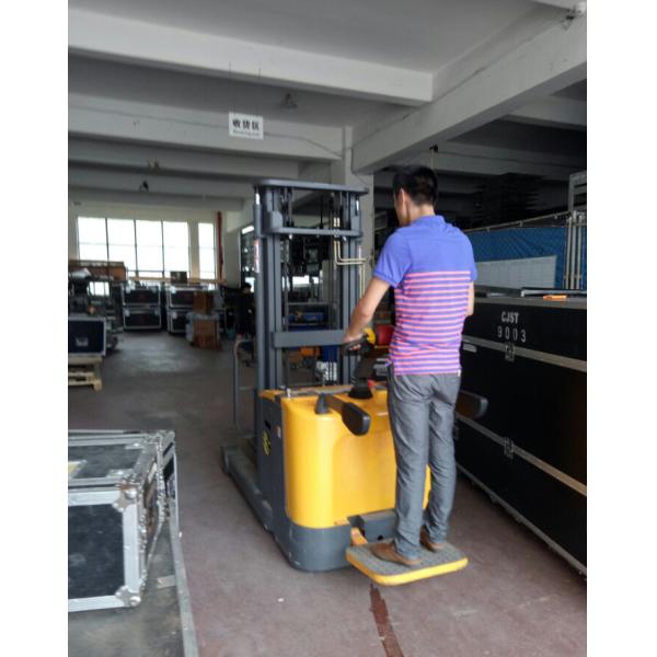 Counterbalanced Electric Stacker Forklift , AC Motor Electric Pallet Truck Stacker