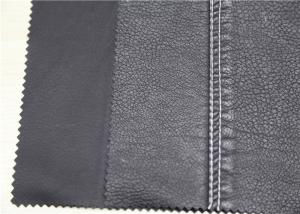 China Dark Silver PU Washed Leather Hydrolysis Resistance For Clothing Fabric wholesale
