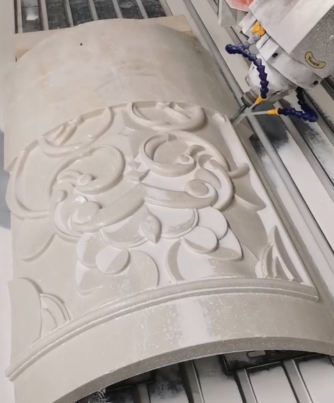 Single Head Swing Head CNC Milling Machine For Arc Curved Surface