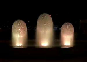 China Amazing Dandelion Water Fountain , Mini Music Fountain Subject Theme Customized wholesale