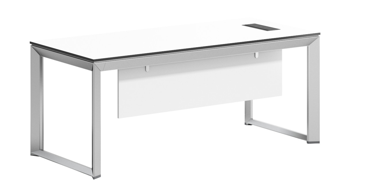 China White Square Shaped Manager Office Desk 0.1277CBM Volume wholesale