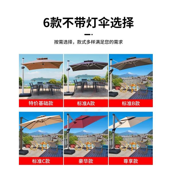 Outdoor Patio Umbrella Large Garden Sunshade For Terrace Balcony Courtyard And Open Spaces Roman Style