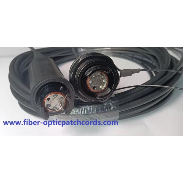 Robust 4Core Fiber Optic Patch Cord Expanded Beam Connector For Avionics Mining