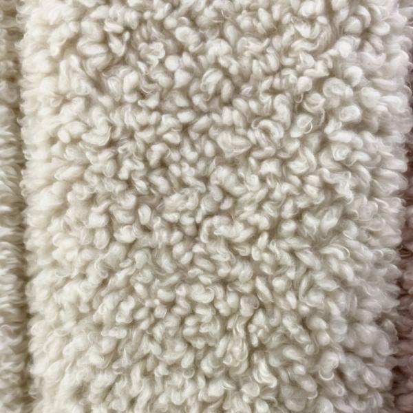 Anti Static Weft Knitted Faux Fur Fabric Knitted Lady Garments With 100% Polyester