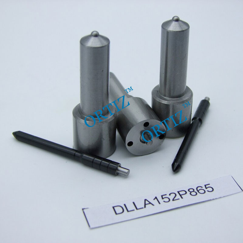 Black Color Mini Nozzle , High Speed Steel Injector Nozzle Parts DLLA152P865