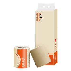 Nontoxic Eco Friendly Biodegradable Toilet Paper Roll Durable Wood Pulp Material