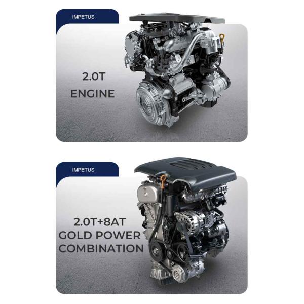 IMPETUS 2.0TENGINE IMPETUS 2.0T+8ATGOLD POWERCOMBINATION