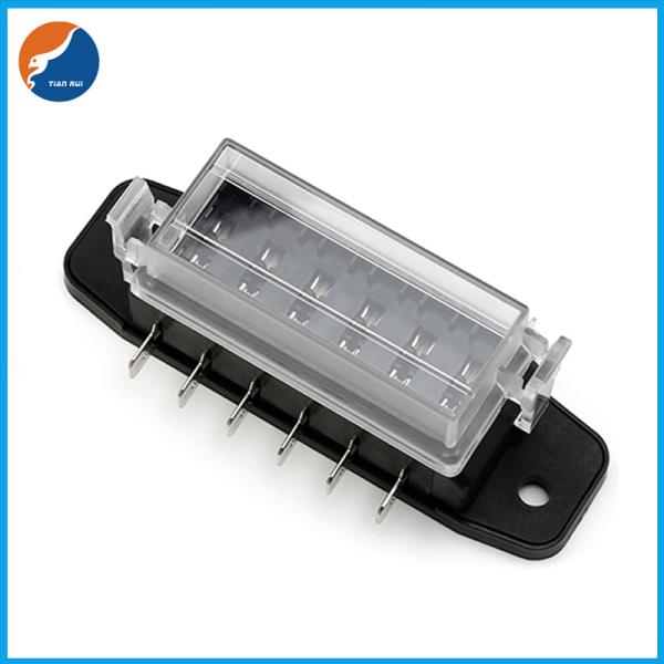 Quality 250 Quick Connector Terminal 6.3mm 6 Input 6 Output Multiway Automotive Fuse Holder For Car for sale