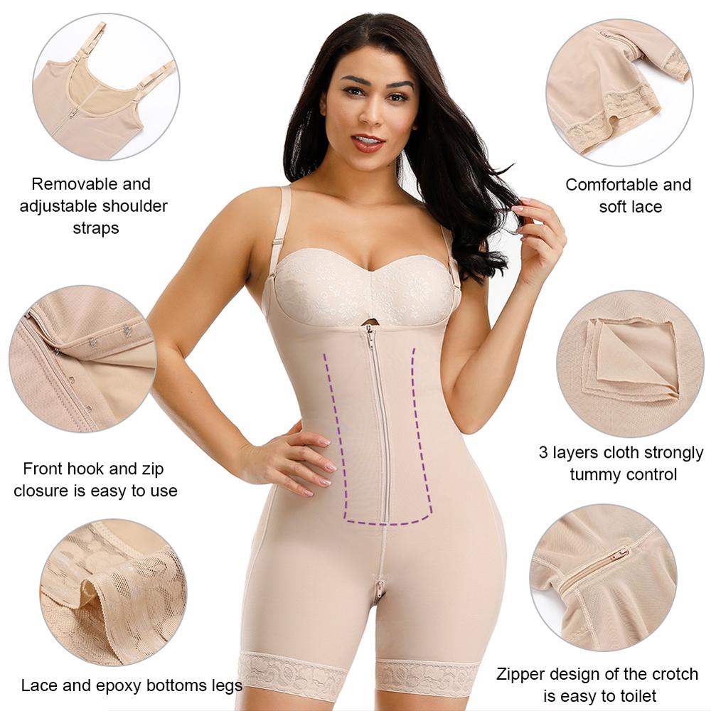 Full Body Shaper with Adjustable Straps HEXIN Latest Design Private Label Shapewear