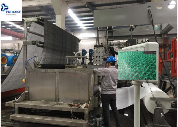 Quality 380V 50HZ Net Rainscreen Cladding Extrusion Machine Plastic Drainage Mat Protective for sale
