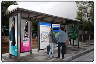 Waterproof Advertising LCD Display Floor Standing 86inches 98inches 8ms