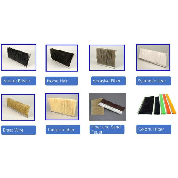 Flexible Strip Cleaning Horse Hair Bristle Brush Smooth Door Sweep Brush Replacement