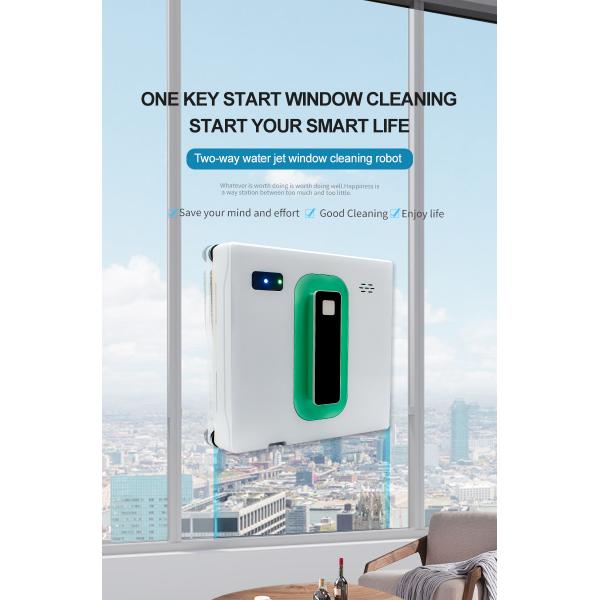 APP Controlled 72W Dual Water Spray Robot Window Cleaner for Fast and Thorough Cleaning