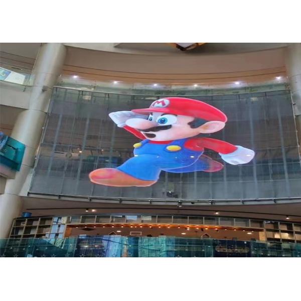 Indoor P3 Transparent LED Display Panel 3500cd Wide Viewing Angle