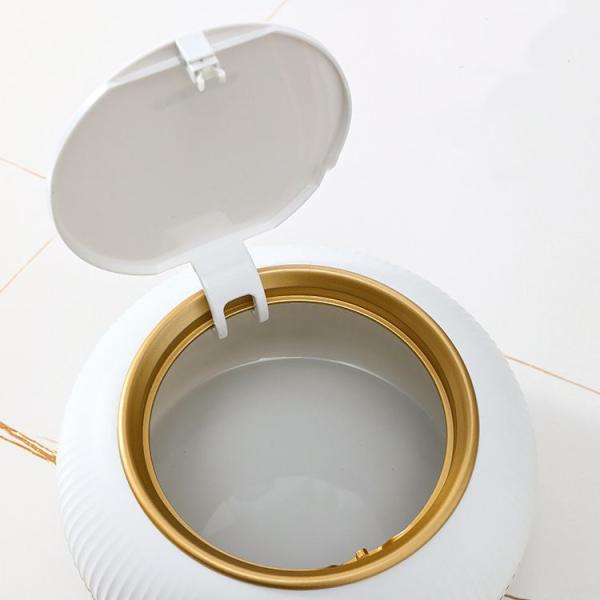 Source Factory Direct Desktop Trash Bin with Cover Small Storage Paper Basket Desktop Storage Box