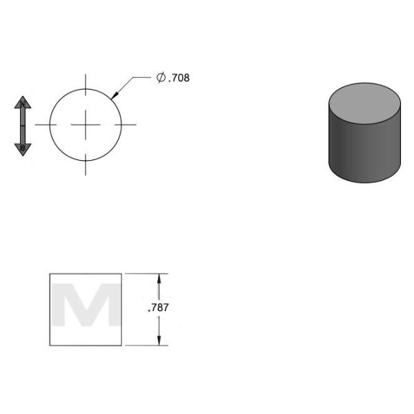 Rod Locker Door Magnets , Customized Neodymium Cylinder Magnets N52