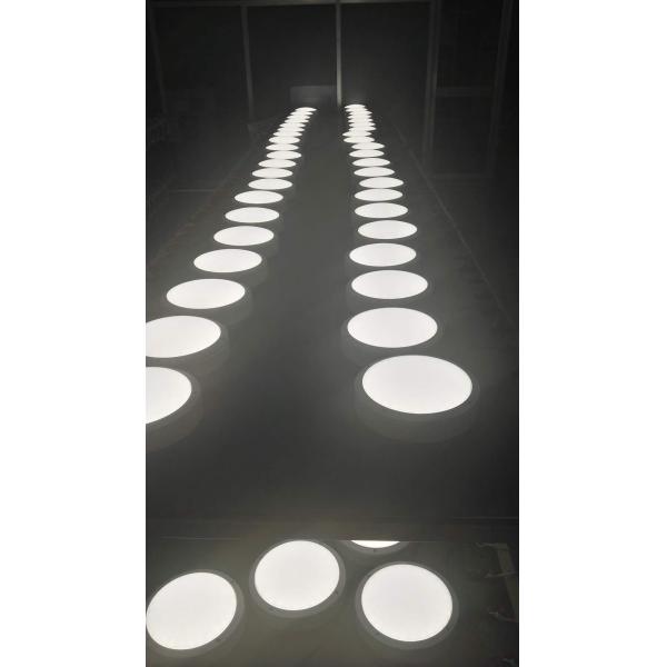 Grey Led Round Bulkhead Light Die - Cast Aluminum Housing IP65 IK10 Moisture Proof