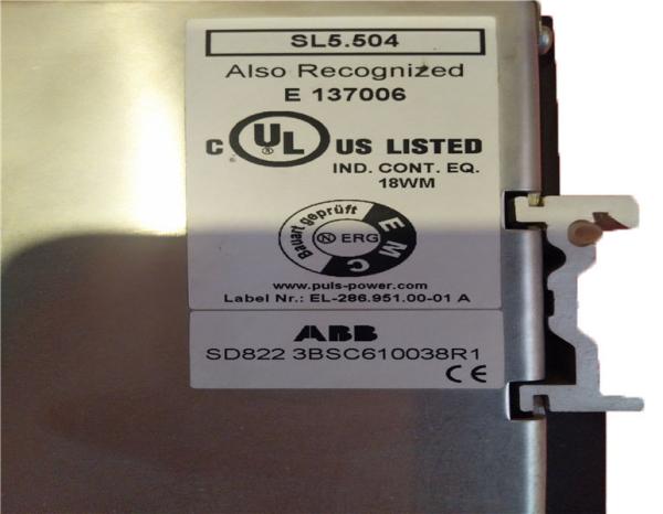 Quality ABB SD822 3BSC610038R1 Advant 800xA Power Supply Device for sale