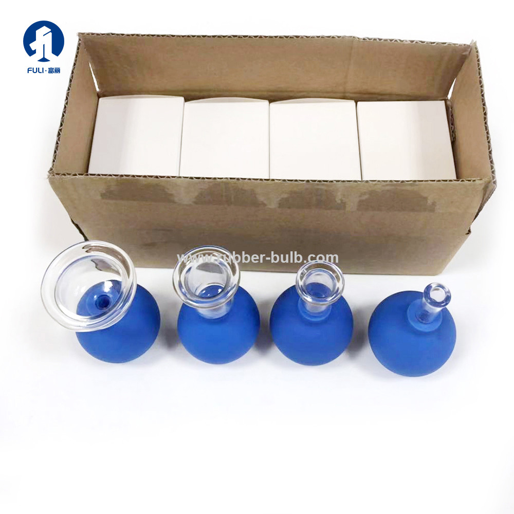 Orange Silicone Cup Vacuum Cupping Set Full Body And Face Anti Cellulite Silicone Vacuum Massage Cups Vacuum Cupping