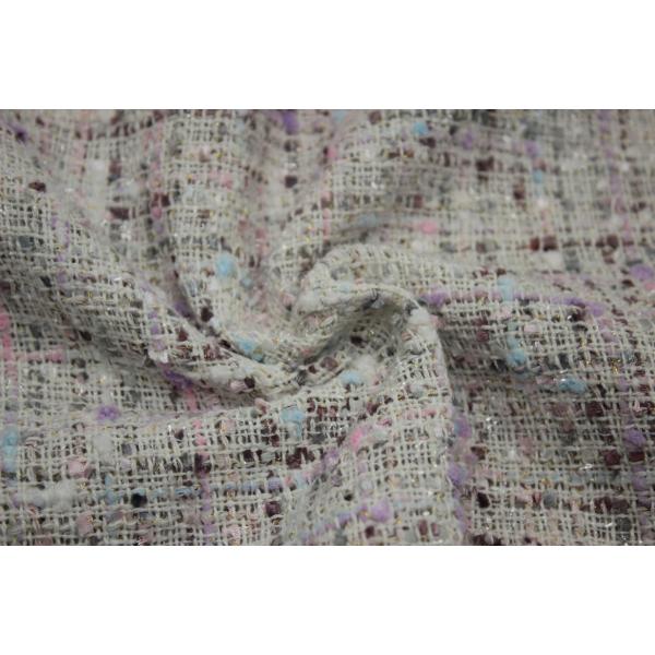 2024 New Factory Wholesale Spot Color Multi-coat Tweed Woolen Polyester Fashion Decorative Fabric for Bag Women's Coat Clothing